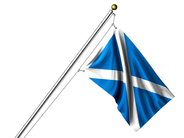 Bandera Escocesa Aislada Bandera Onduladora Gráfica — Foto de Stock