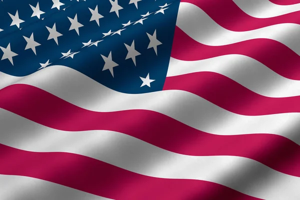 American Flag Graphic Waving Flag — Stock Photo, Image