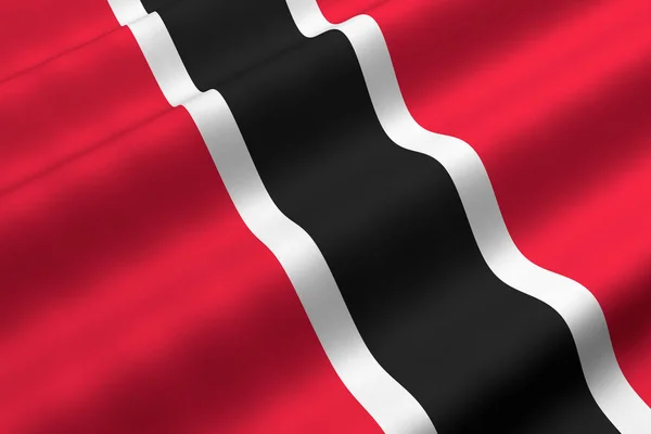 Bandeira Trinidad Tobago Bandeira Ondulação Gráfica — Fotografia de Stock