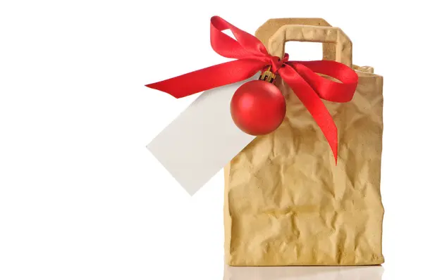 Gift Bag Blank Tag — Stock Photo, Image