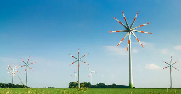 Windenergie Alternatieve Opwekking Van Elektriciteit — Stockfoto