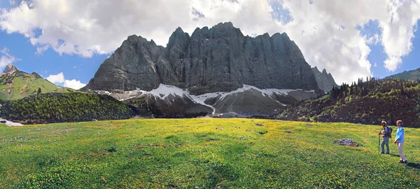 Vista Panorâmica Bela Paisagem Alpes — Fotografia de Stock