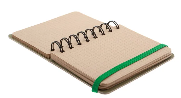 Notebook Isolato Bianco — Foto Stock