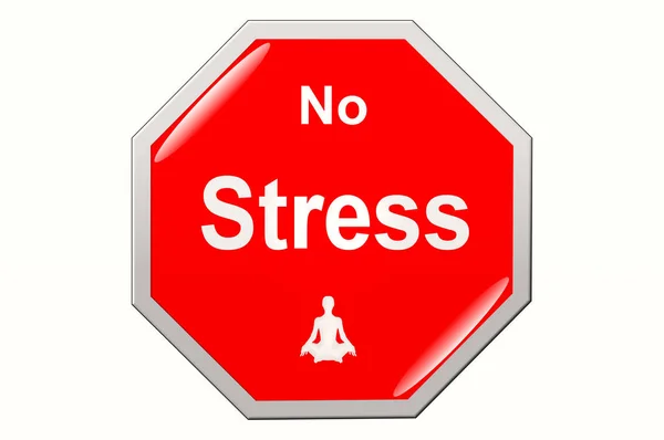 Ingen Stress Grafisk Illustration — Stockfoto