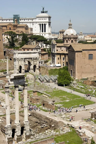 Římské Fórum Římě — Stock fotografie