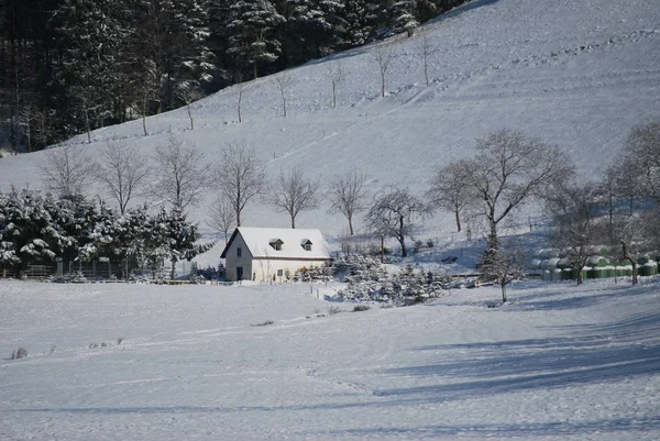 Bella Vista Del Paesaggio Invernale — Foto Stock