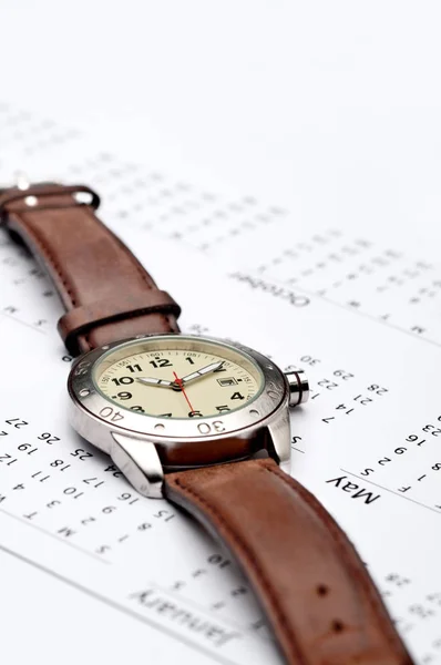 Reloj Pulsera Reloj Concepto Tiempo — Foto de Stock