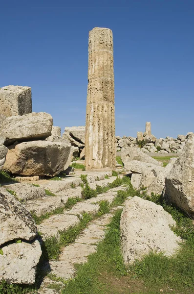 Ruinerna Selinunte Sicilien — Stockfoto