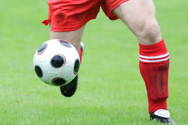 Visão Panorâmica Conceito Esporte Futebol — Fotografia de Stock