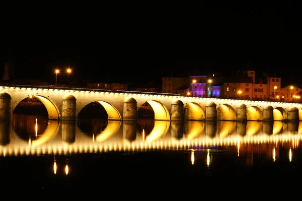 Ponte Sobre Saone Macon França — Fotografia de Stock