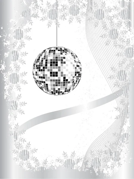 Disco Sphere Christmas Background — Stock Photo, Image