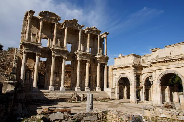 Celsus Library Ancient Efesus — Stock fotografie