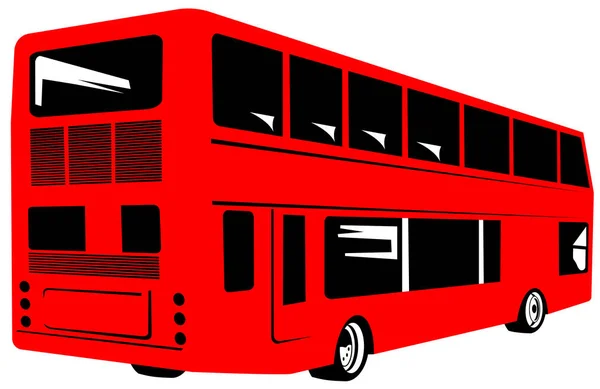 Double Decker Autokar Turystyczny Autobus — Zdjęcie stockowe