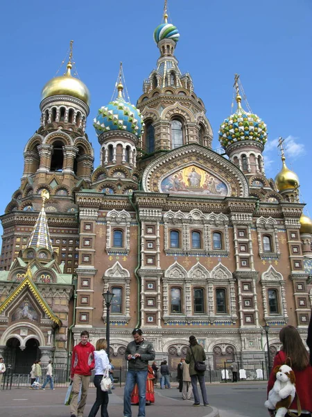 Ortodox Εκκλησία Στην Αγία Πετρούπολη Ρωσία — Φωτογραφία Αρχείου