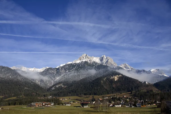 Vista Panorâmica Paisagem Majestosa Dos Alpes — Fotografia de Stock