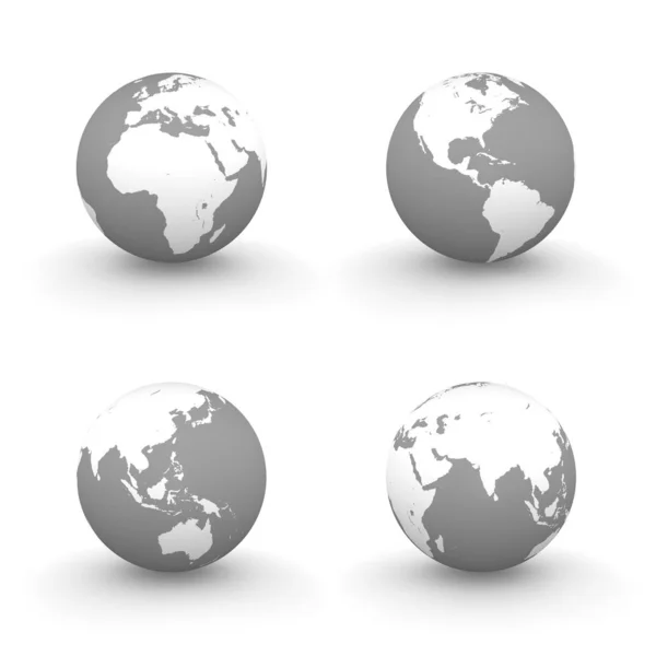 Globes White Grey — Stock Photo, Image