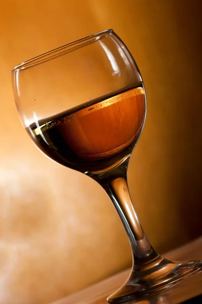 Glass Wine Bottle Brandy — Stock Photo, Image