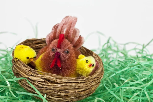 Jaja Wielkanocne Gnieździe — Zdjęcie stockowe