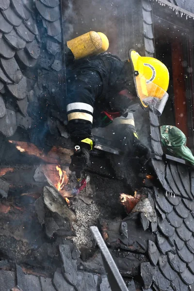 Brand Fabriek — Stockfoto