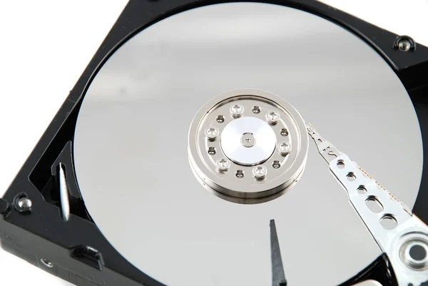 Pevný Disk Disk Hdd Izolované Bílém Pozadí — Stock fotografie