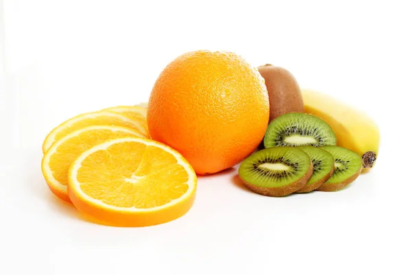 Orangen Orange Mit Orangenscheiben — Stockfoto