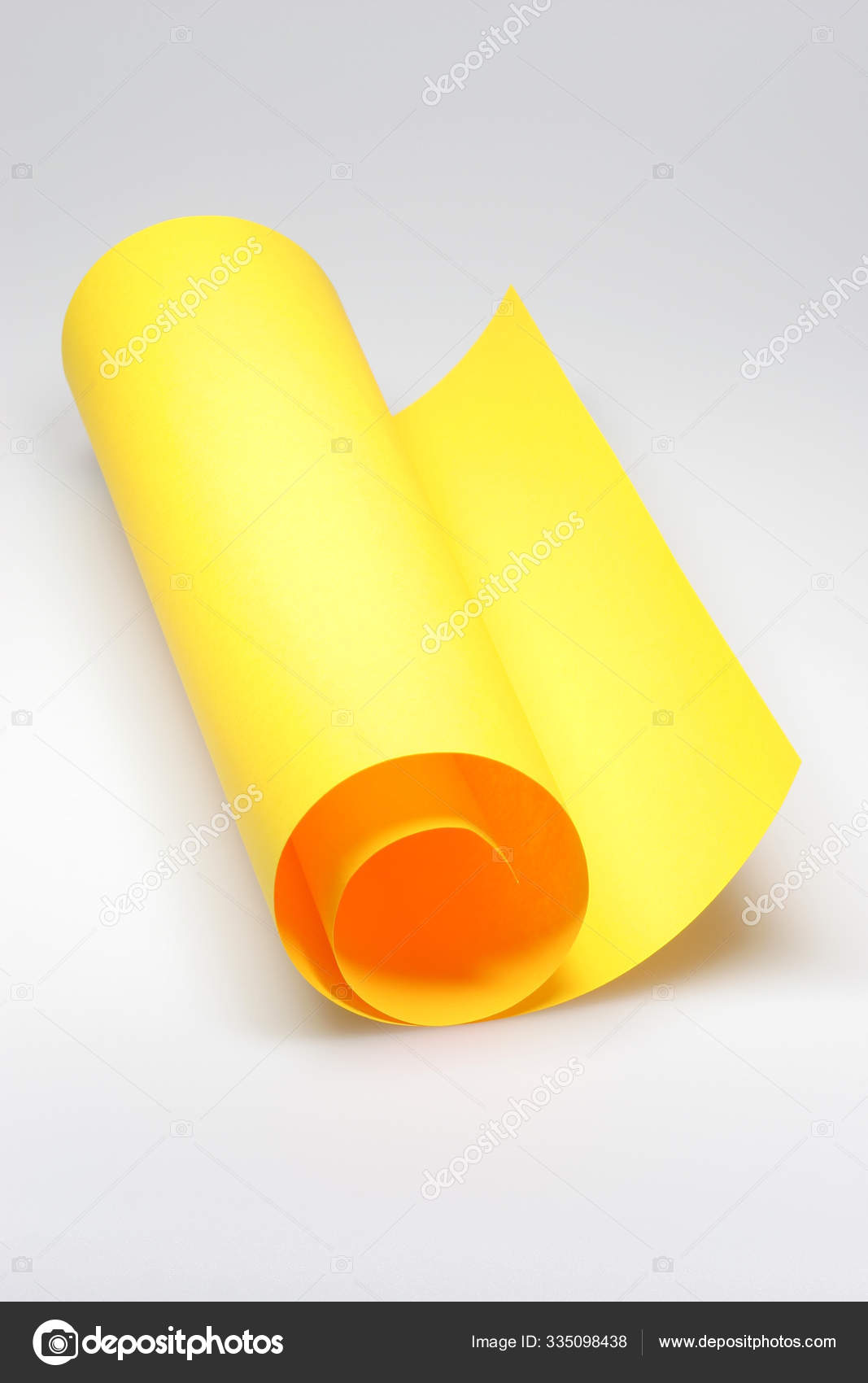 Yellow Paper White Background Stock Photo by ©PantherMediaSeller 335098438