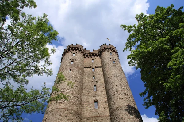 Vue Panoramique Des Détails Architecture Médiévale — Photo