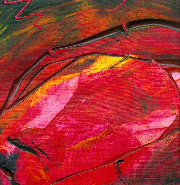 Abstraktion Röd Gul Grön — Stockfoto