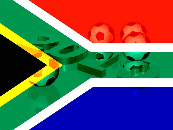 南非国旗 民族国家的颜色 — 图库照片