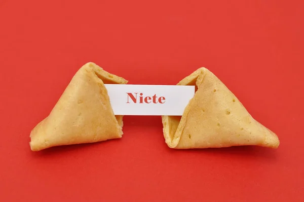 Fortune Cookies Red Background — Stock Photo, Image