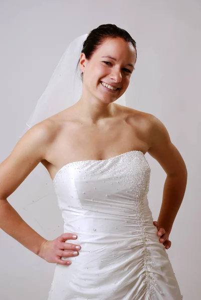Bride Woman Wedding Dress — Stock Photo, Image