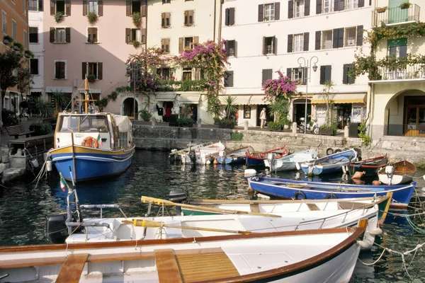 Barcos Porto Cidade Terre Cinque Italia — Fotografia de Stock