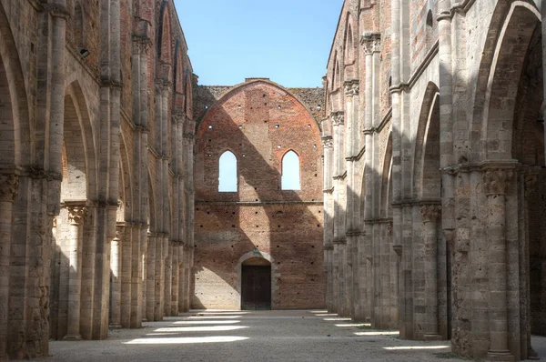 Catedral Abarrotada San Galgano —  Fotos de Stock