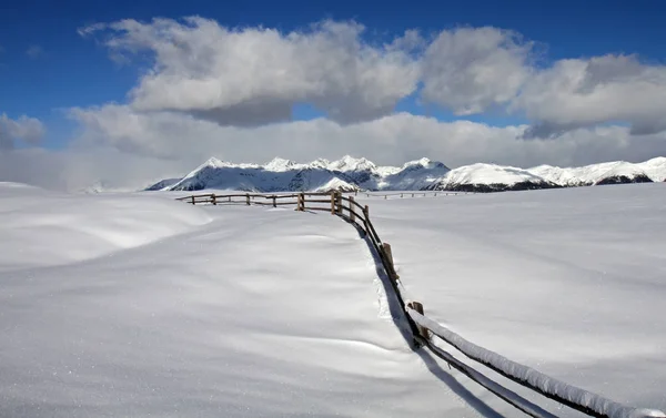 Bela Vista Paisagem Inverno — Fotografia de Stock