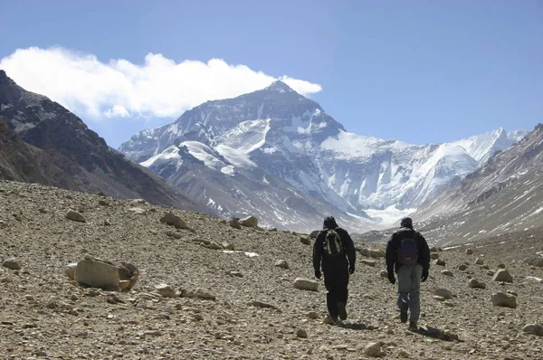 Everest Ana Kampına Giderken — Stok fotoğraf