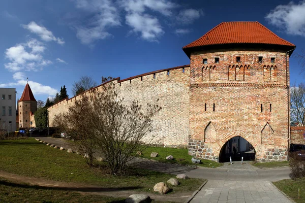 Rostock Muralla Ciudad Con Kuhtor —  Fotos de Stock