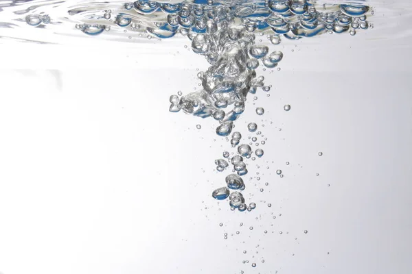 Respingo Água Fundo Branco — Fotografia de Stock