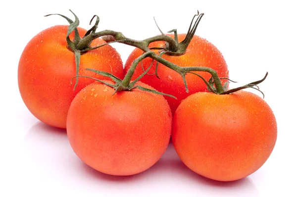 水平画像の4新鮮な熟したトマト — ストック写真