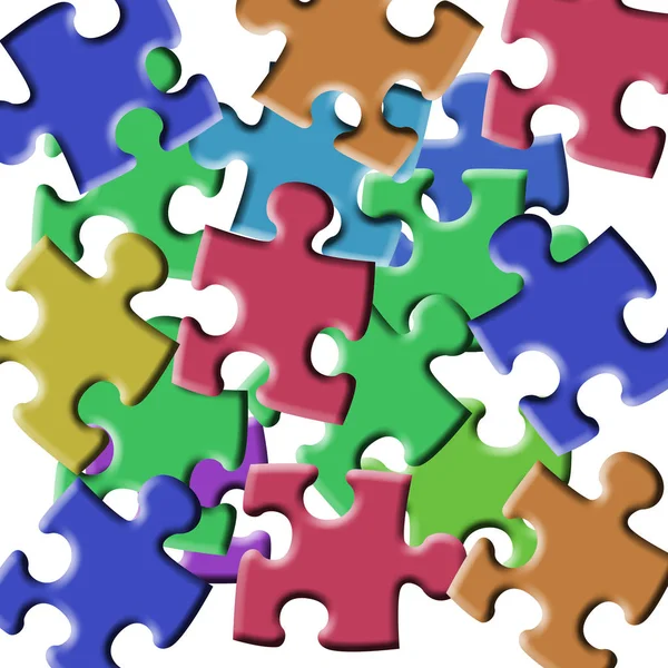 Puzzle Gioco Connettività — Foto Stock