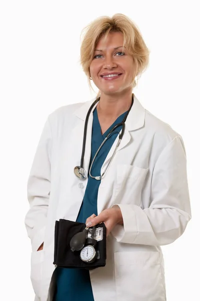 Amistoso Trabajador Sanitario Atractivo Médico Enfermera —  Fotos de Stock