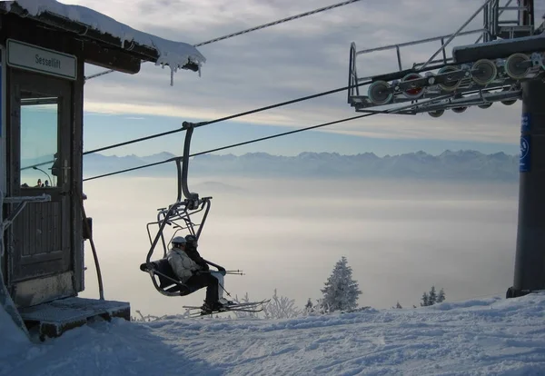 Vue Panoramique Sur Magnifique Paysage Alpin — Photo