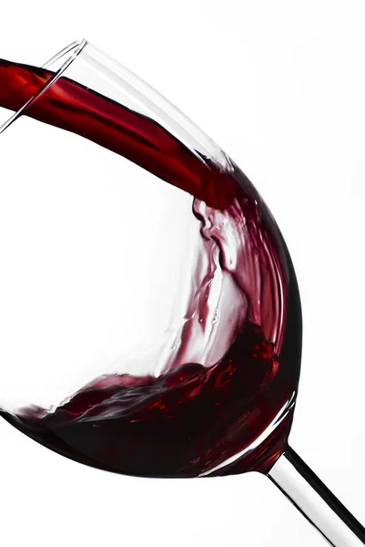 Kırmızı Şaraplı Şarap Kadehi — Stok fotoğraf