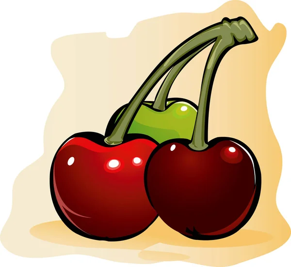 Vector Ilustración Una Manzana Roja —  Fotos de Stock