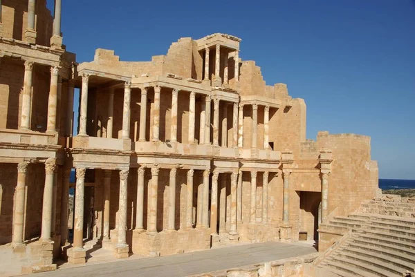 Teatro Romano Sabratha Libia — Foto Stock