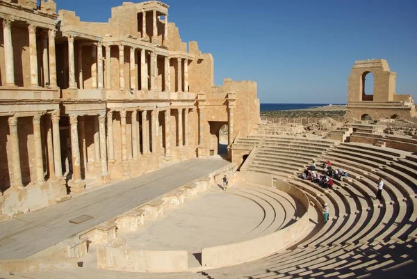 Teatr Rzymski Sabratha Libia — Zdjęcie stockowe