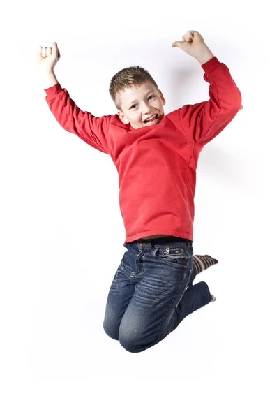 Αγόρι Πηδά Στον Αέρα Wd550 — Φωτογραφία Αρχείου