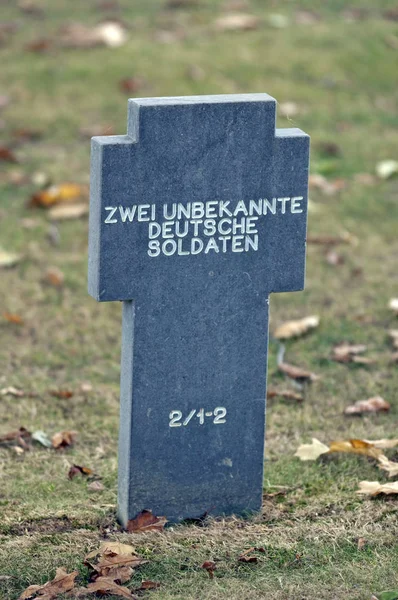 Soldatenfriedhof Orlandes Normanna Francia — Foto Stock