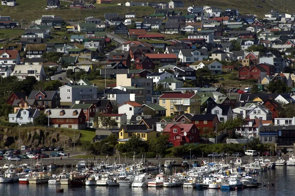 法罗群岛的首府 Thorshavn — 图库照片