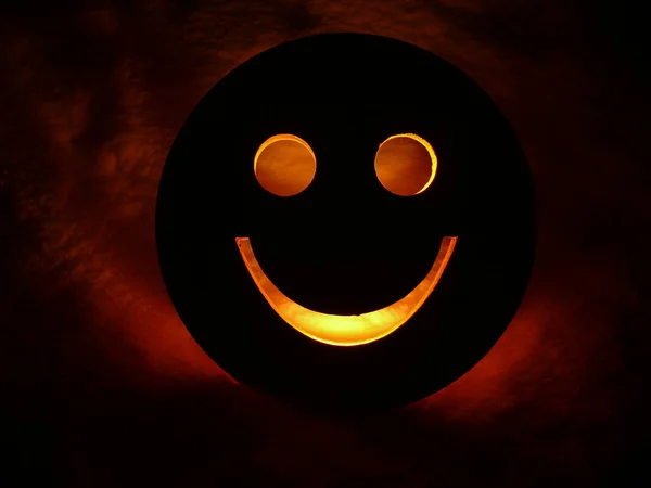 Иллюстрация Шаловливого Хэллоуина Черном Фоне — стоковое фото