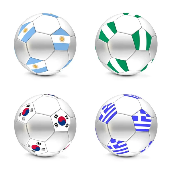 2010 Flags Balls Group — 스톡 사진